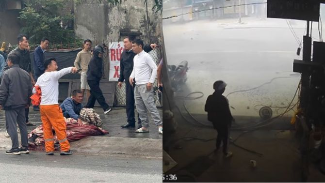 Nguồn cơn vụ nổ bình nén khí ở Hưng Yên khiến 2 người thương vong, camera ghi lại giây phút phát nổ