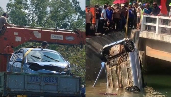 Thông tin bất ngờ về cô gái trong vụ phát hiện đôi nam nữ tử vong dưới kênh cùng ô tô ở Gia Lai