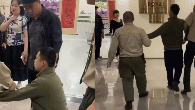 Không chế nam thanh niên nghi đặt máy quay với mục đích quay trộm phụ nữ tại tòa nhà Royal