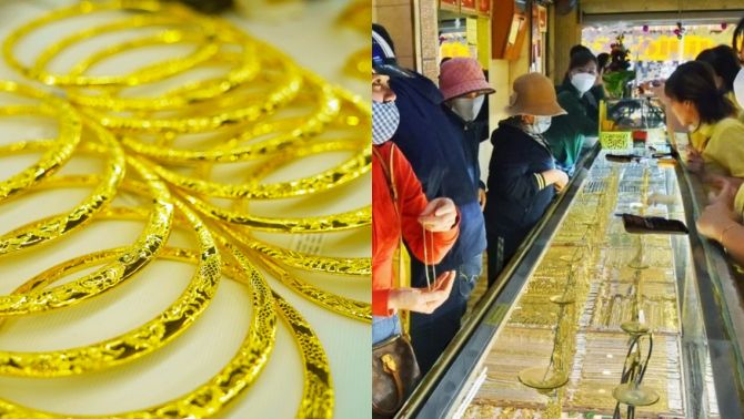 Giá vàng ngày vía Thần Tài 26-2 tăng thêm 700.000 đồng, thị trường trong nước và thế giới cùng biến động