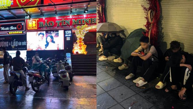 Toàn cảnh ngày vía Thần Tài tại Hà Nội: Người dân đội mưa xếp hàng từ đêm trước chờ giao dịch mua vàng