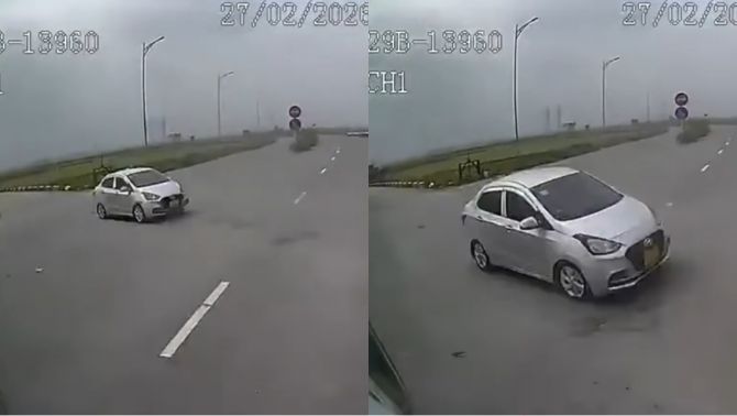 Hà Nội: 2 vợ chồng thương vong trên đường đi thăm con gái mới sinh, camera ghi lại diễn biến sự việc