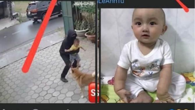 Vụ bé trai 2 tuổi mất tích nghi bị bắt cóc: Công an cảnh báo khẩn hình ảnh kẻ bịt mặt bế cháu bé