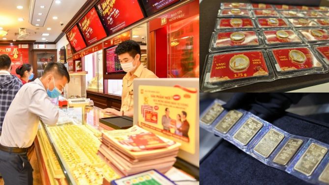 Giá vàng chiều 3/3 đảo chiều: SJC, vàng nhẫn giảm mạnh dù thế giới vượt 5.300 USD