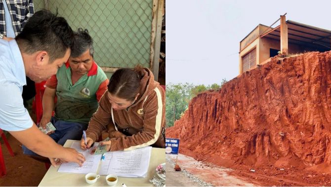 Vụ nhiều nhà dân nằm ‘cheo leo’ bên mép vực: Mỗi hộ được hỗ trợ bao nhiêu tiền trong thời gian di dời?