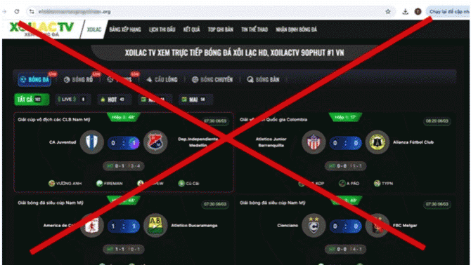 Vén màn lý do vì sao hai ‘ông trùm’ đã bị bắt nhưng nhiều website mang tên Xôi Lạc TV vẫn hoạt động