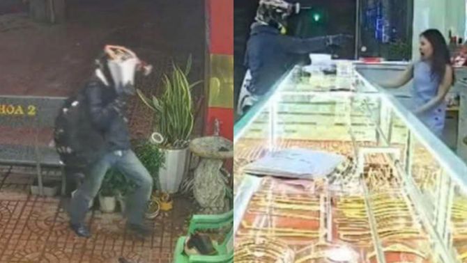 Kẻ lạ mặt xông vào tiệm vàng ném vật lạ, bỏ lại tập giấy A4 ghi nội dung khiến chủ tiệm hoảng sợ