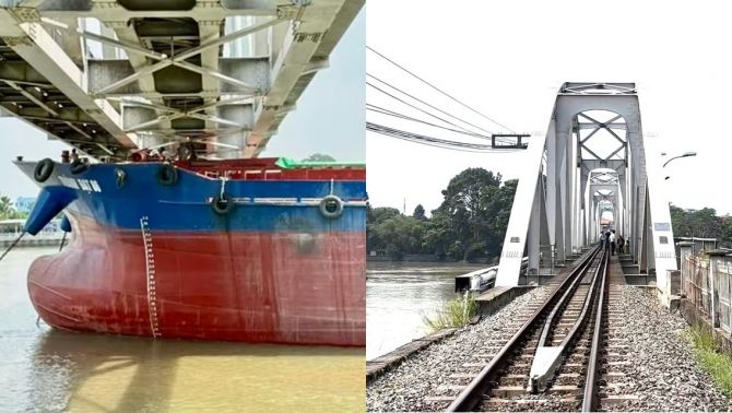 Bất ngờ nguyên nhân tàu thủy đâm cầu Ghềnh ở Đồng Nai khiến đường sắt Bắc Nam tê liệt, nhiều người bị thương