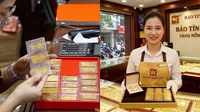 Giá vàng trưa 11-3 tăng hơn 1 triệu đồng mỗi lượng, thị trường trong nước và thế giới cùng biến động