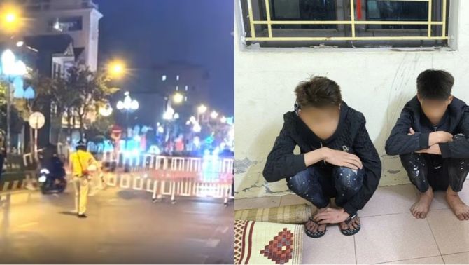 Hưng Yên: Cái kết đắng cho nhóm quái xế kẹp 3 lao thẳng vào rào chắn của cảnh sát đang làm nhiệm vụ