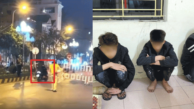 Xe máy ‘kẹp 3’ liều mình thông chốt, đâm đổ rào chắn của công an: Các tội danh có thể phải đối mặt?