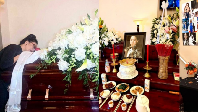 Tang lễ Kasim Hoàng Vũ tại Mỹ: Mẹ già 'khóc ngất' tiễn con, nắp quan tài khép kín vì một lý do