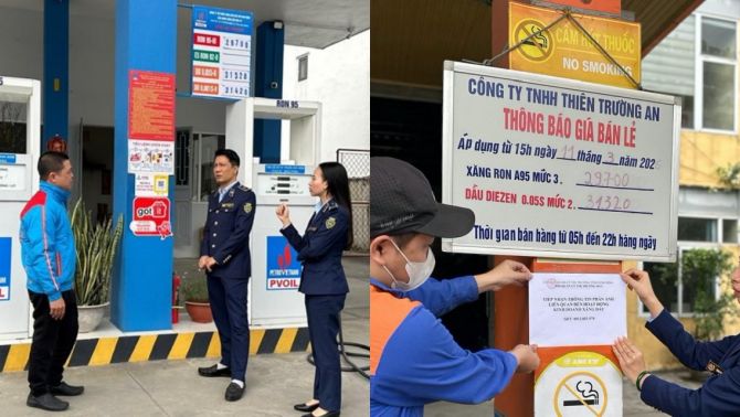 Người dân phản ánh bán xăng dầu giá cao, cửa hàng Ninh Bình bị kiểm tra và xử phạt nghiêm khắc 