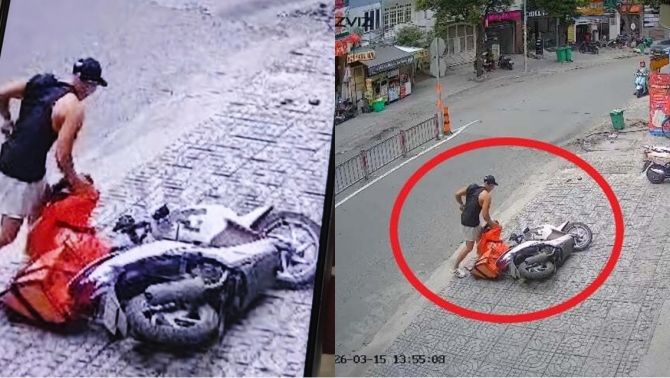 Công an thông tin nóng vụ nữ shipper bị nam thanh niên xô ngã xe máy, lao vào hành hung giữa đường