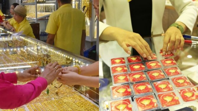 Giá vàng hôm nay (trưa 22/3): SJC, 9999, nhẫn giảm theo đà, trong nước và thế giới giữ khoảng cách chênh lệch