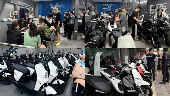 Người Hà Nội đổ xô mua xe máy điện, nhiều cửa hàng quá tải