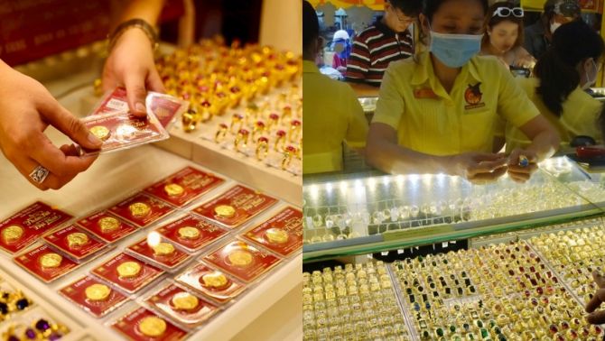 Giá vàng hôm nay (chiều 27/3): DOJI, PNJ, Bảo Tín Mạnh Hải giảm, vàng thế giới tăng trở lại, dự báo tiếp tục biến động