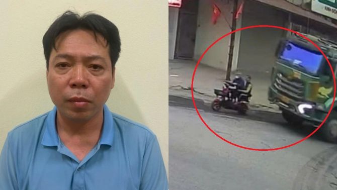 Thông tin mới vụ tài xế xe tải sử dụng điện thoại khiến 2 người đi xe đạp điện tử vong ở Hưng Yên