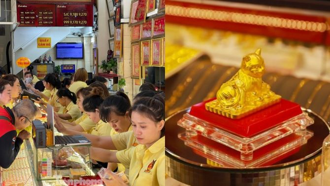 Giá vàng chốt phiên 28/3 quay đầu sau 3 tuần, SJC và vàng nhẫn tăng, giá vàng thế giới tiến sát 4.500 USD