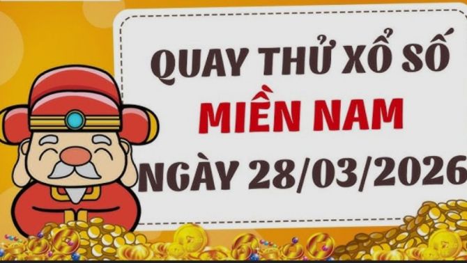 Kết quả xổ số miền Nam hôm nay 28/3/2026: TP.HCM, Long An, Bình Phước và Hậu Giang