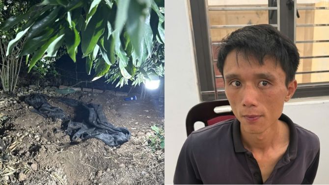Bất ngờ nơi gã thanh niên lẩn trốn sau khi sát hại cụ bà rồi chôn xác trong vườn chuối, đã có kết quả test ma túy