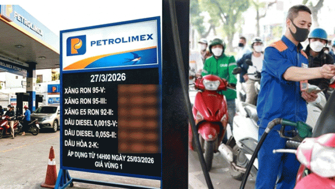 Giá xăng Việt Nam chiều 2/4 điều chỉnh, một quốc gia giá xăng RON95 chạm mốc lên đến 61.000 đồng/lít