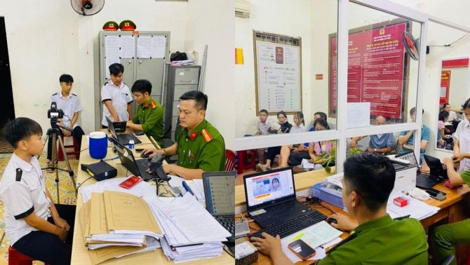 Tăng ca cấp căn cước cho học sinh trước kỳ thi, công an rà soát hồ sơ và tiếp nhận xuyên ngày tại địa bàn