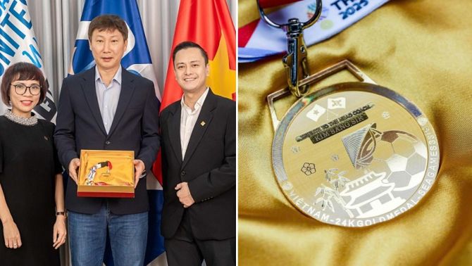 Giá vàng chiều 10/4 biến động, tấm HCV 33 chỉ HLV Kim Sang Sik nhận sau SEA Games tăng giá chóng mặt