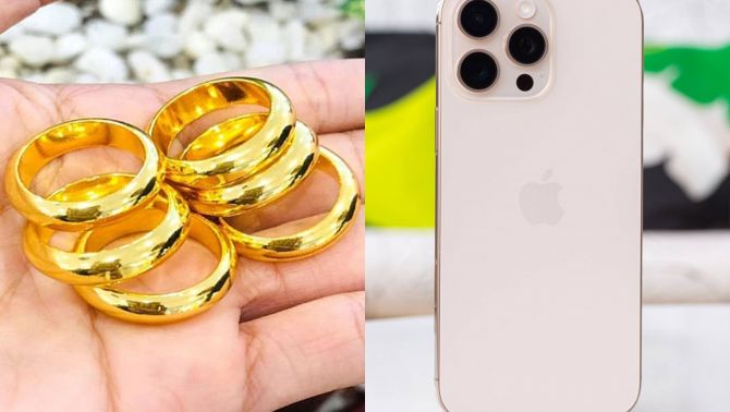 Giá vàng 9999 chiều hôm nay 12/4: Vàng SJC giảm 2,1 triệu đồng/lượng, vàng nhẫn 9999 ổn định, giá iPhone 16 ra sao?