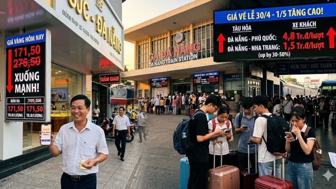 Tối 13/4: Giá vàng, xăng hạ nhiệt nhưng vé máy bay, tour lễ 30/4 – 1/5 tăng mạnh, mẹo đặt vé tàu xe rẻ