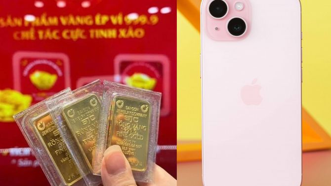 Giá vàng hôm nay 14/4: Vàng SJC tăng 2 triệu đồng/lượng ở chiều mua, dự báo giá vàng thời gian tới, giá iPhone 15 ra sao