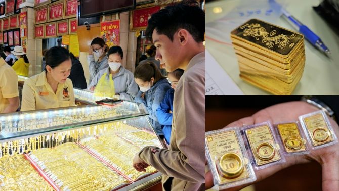 Giá vàng hôm nay (trưa 14/4): Vàng SJC, PNJ, DOJI, BTMC, Phú Quý biến động theo giờ, thế giới chịu áp lực nhiều yếu tố