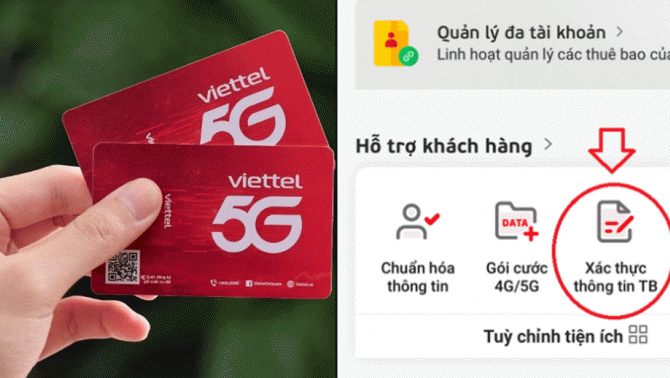 8 bước xác thực thông tin thuê bao Viettel theo Thông tư 08 nhanh gọn, ai cũng có thể thực hiện