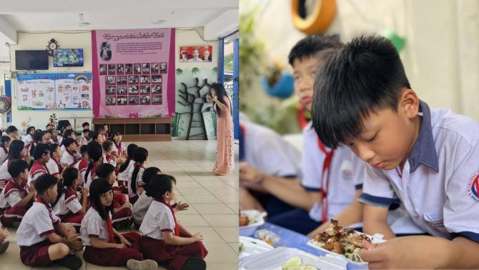 Vụ gần 200 học sinh nghi ngộ độc: Trường bắt đầu tổ chức lại bữa ăn bán trú