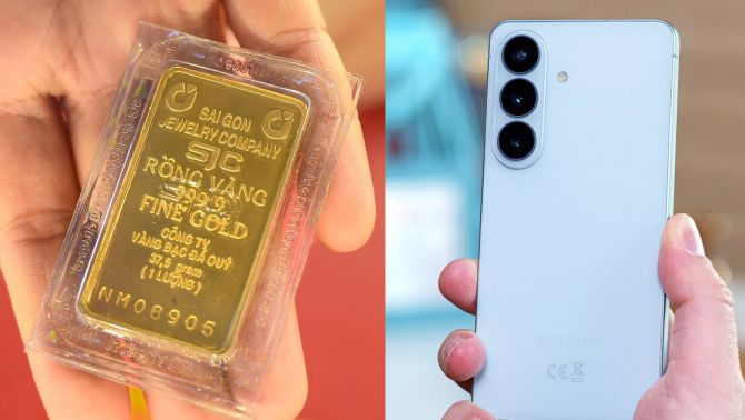 Giá vàng chiều hôm nay 16/4: Tiếp đà giảm mạnh, rơi thẳng đứng 1,5 triệu đồng/lượng, giá bán Galaxy S26 cũng giảm theo