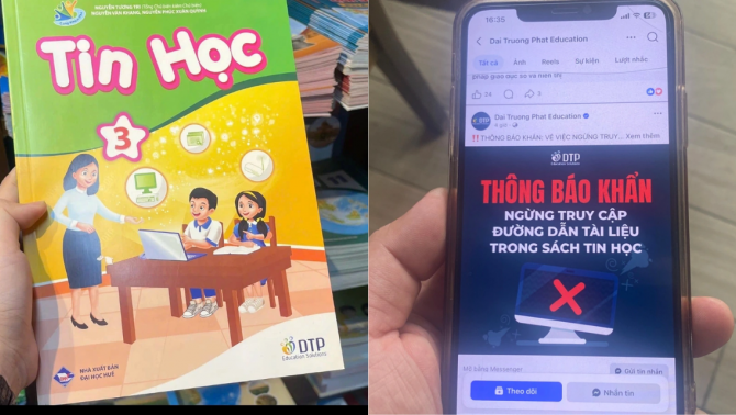 Vụ sách Tin học lớp 3 có link dẫn đến web 'đen': Thông tin mới gây bất ngờ