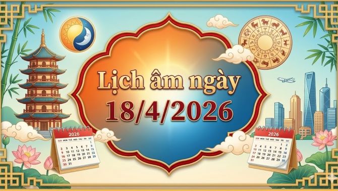 Xem lịch âm ngày 18/4: Chi tiết giờ tốt - giờ xấu hôm nay, những việc cần làm để tài lộc dồi dào