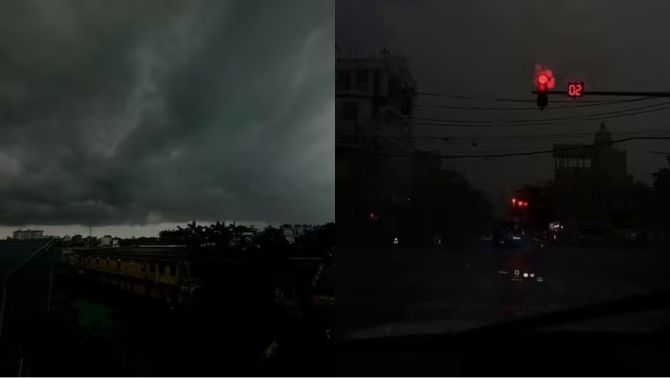 Lý do bầu trời Hà Nội, Thái Nguyên, Hưng Yên liên tục xảy ra hiện tượng tối sầm giữa ban ngày