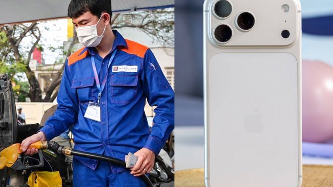 Giá xăng dầu Petrolimex hôm nay 20/4: Xăng RON95 hơn 23.700 đồng/lít, dầu diesel chỉ 31.041 đồng/lít, giá iPhone 17 rẻ