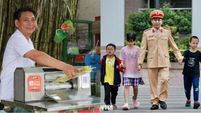 Trung tá CSGT bán nước mía để có thêm thu nhập ai ngờ lại nổi tiếng, thú nhận ‘ở nhà vẫn bị vợ mắng’
