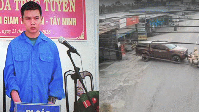 Tây Ninh: Tòa tuyên án vụ nam thanh niên bất chấp lao xe vào môtô, hất văng CSGT khi bị ‘truy đuổi’