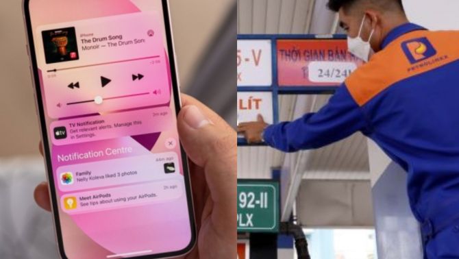 Giá xăng dầu Petrolimex trưa hôm nay 23/4: Dầu rẻ như bèo, xăng RON 95, RON 92 giảm khủng, giá iPhone 13