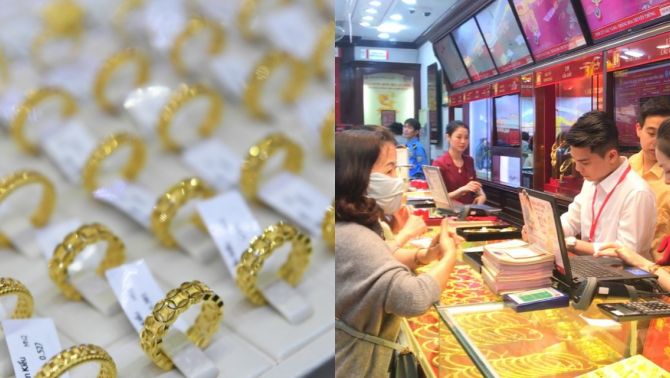 Giá vàng hôm nay (chiều 23/4): Bảng giá vàng SJC, nhẫn trơn, 24K, 18K, thế giới lệch sâu, nhà đầu tư đối mặt sóng lớn