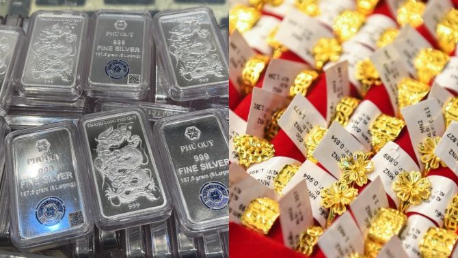 Giá vàng, bạc hôm nay 24/4: Vàng SJC, nhẫn 9999, giá bạc suy yếu, nhà đầu tư đối mặt rủi ro lớn