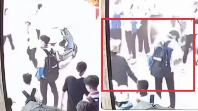 Trích xuất camera vụ nam sinh lớp 8 ở Đắk Lắk bị xịt hơi cay trước cổng trường, hé lộ lý do ít ai nghĩ đến