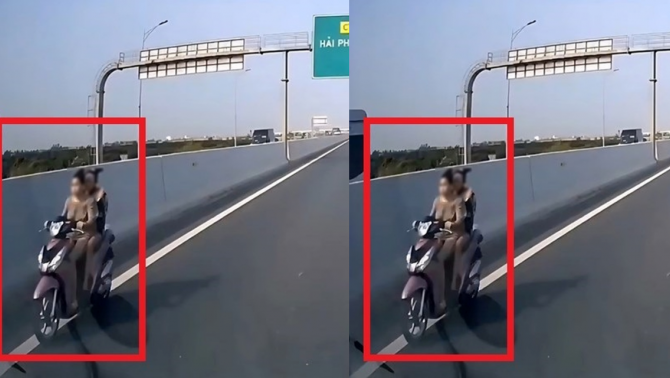 Danh tính cô gái đi xe máy ngược chiều trên cao tốc Hải Phòng – Móng Cái, hé lộ mức phạt nặng