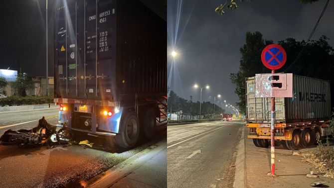 Danh tính người đàn ông tử vong sau va chạm xe đầu kéo dừng bên đường, hiện trường vụ việc gây chú ý 