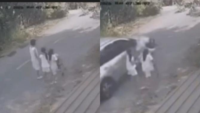 Camera ghi lại khoảnh khắc ô tô lao như bay, tông tử vong người phụ nữ đang đi bộ cùng 3 trẻ em ở TP HCM