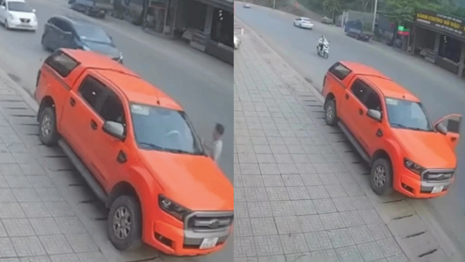Ô tô vượt phải tông văng tài xế đang mở cửa xe ở Thái Nguyên: Ai là người sai? 