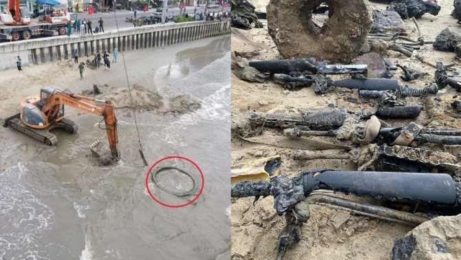 Trục vớt xe tăng ở biển Quy Nhơn, phát hiện nhiều hiện vật bất ngờ